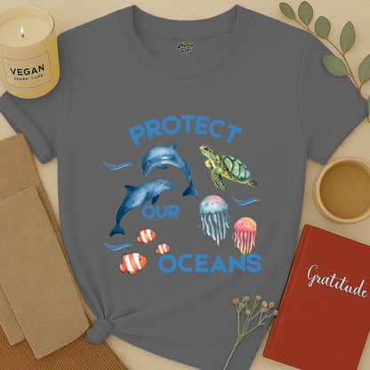 Protect Our Oceans, Colorful T-Shirt