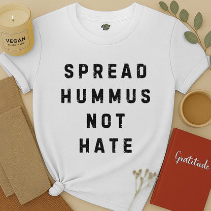 Spread Hummus Not Hate Typo T-Shirt