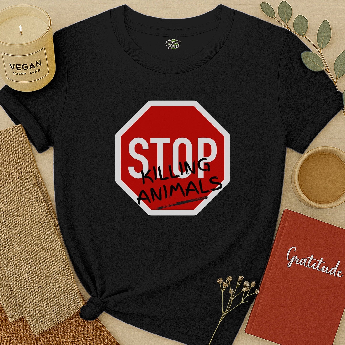 Stop Killing Animals Sign T-Shirt