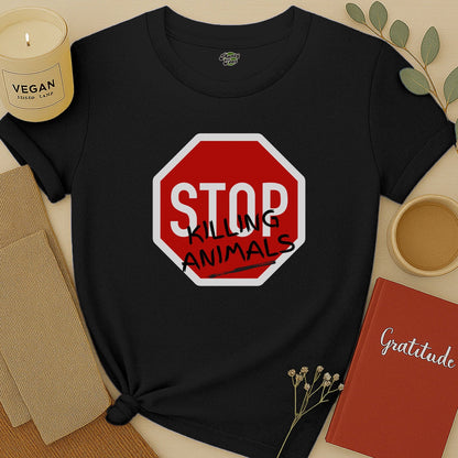 Stop Killing Animals Sign T-Shirt