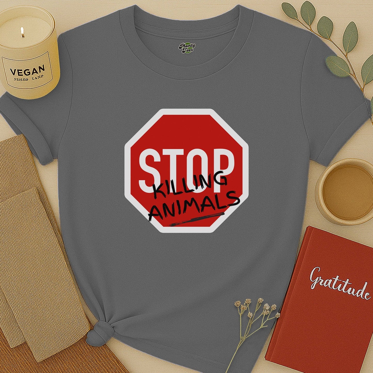 Stop Killing Animals Sign T-Shirt