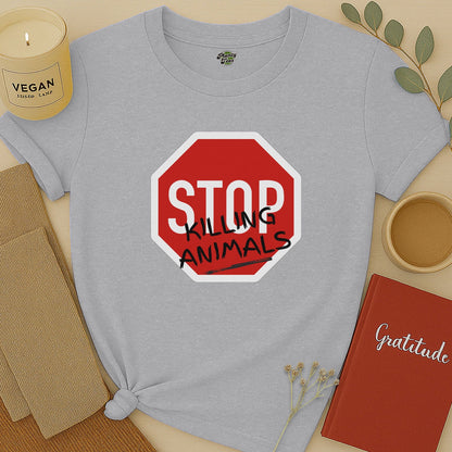 Stop Killing Animals Sign T-Shirt