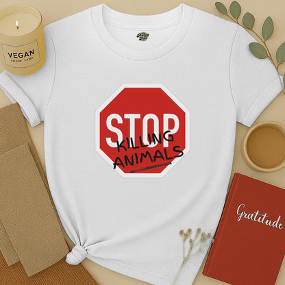 Stop Killing Animals Sign T-Shirt