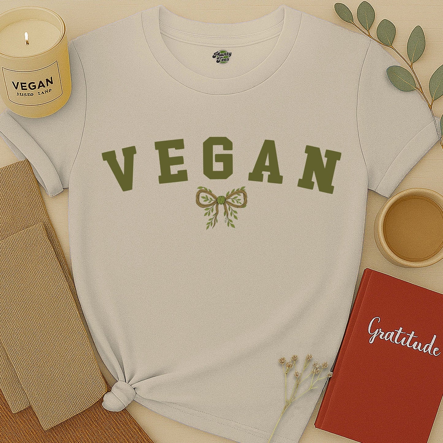 Vegan with Bow T-Shirt