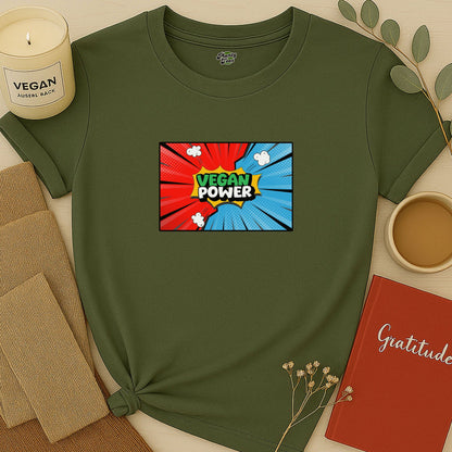 Vegan Power Comic Book T-Shirt