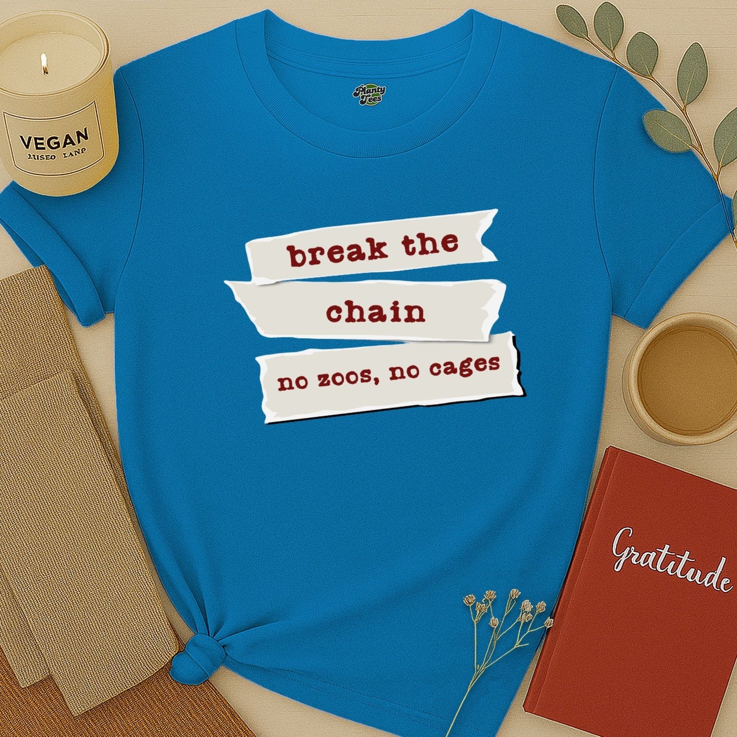 Break the Chain, No Zoos No Cages T-Shirt
