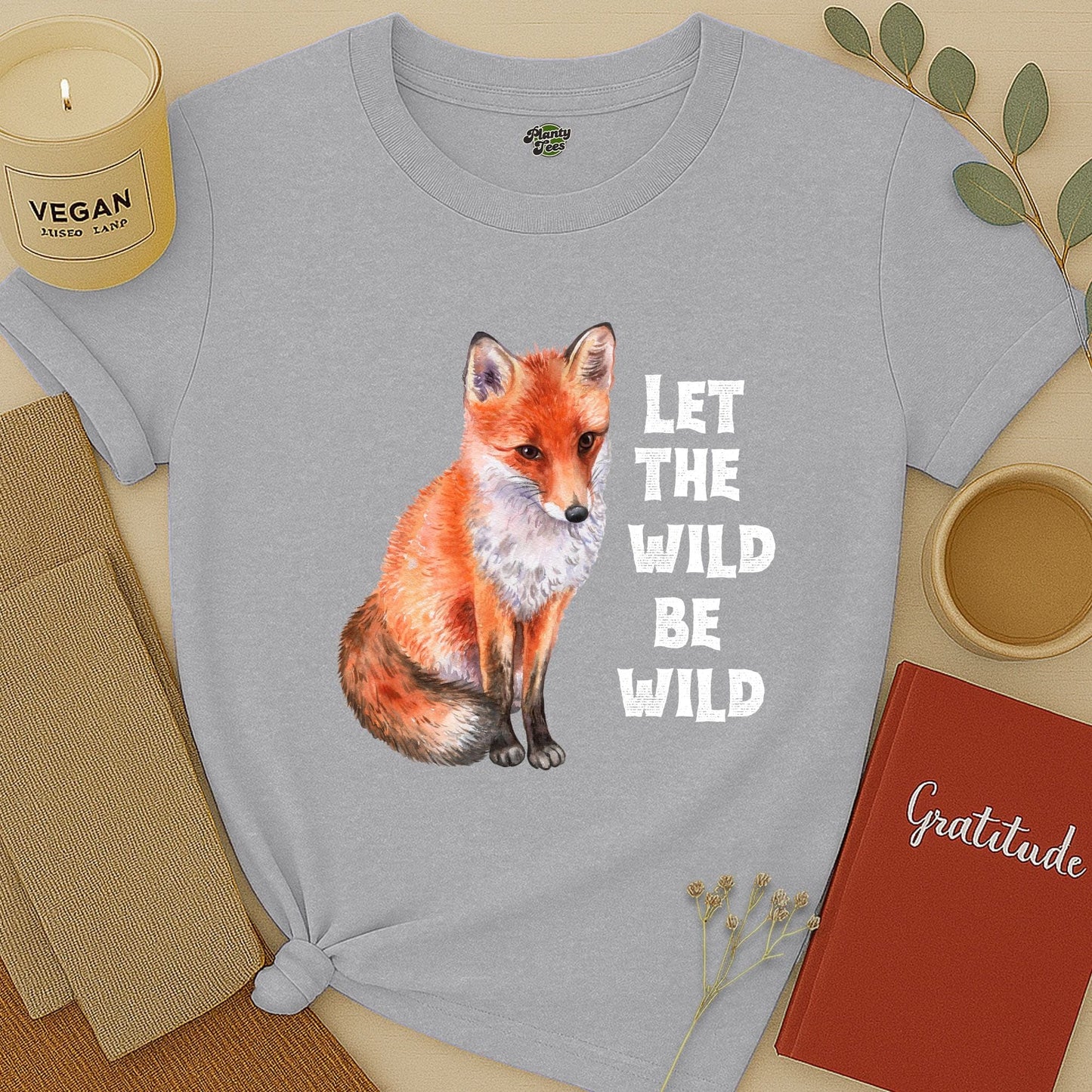 Let the Wild Be Wild, Fox, T-Shirt