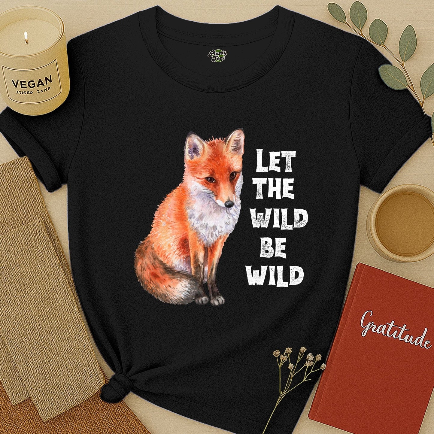 Let the Wild Be Wild, Fox, T-Shirt