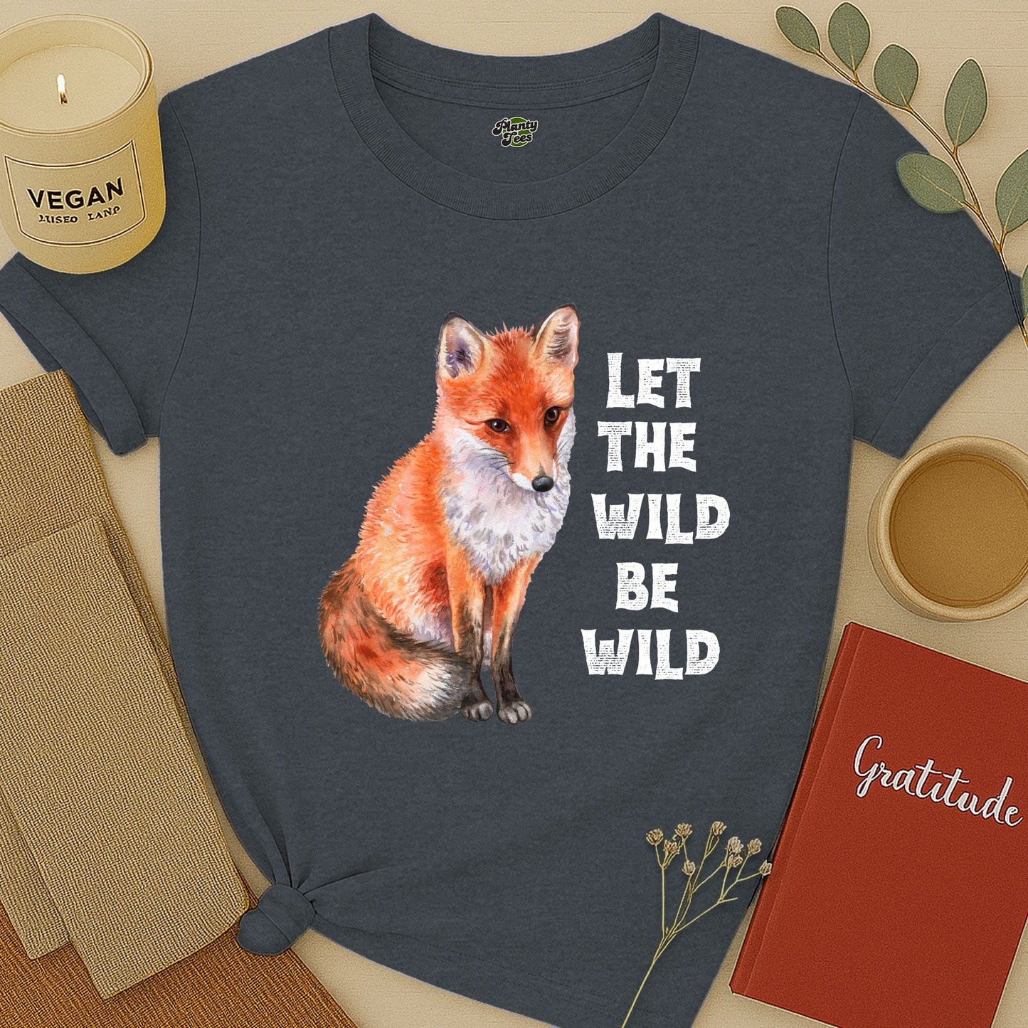 Let the Wild Be Wild, Fox, T-Shirt